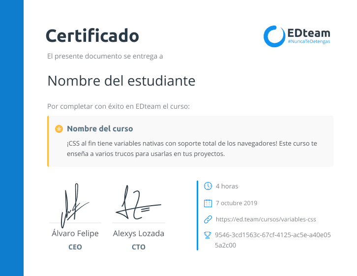 Imagen de certificado